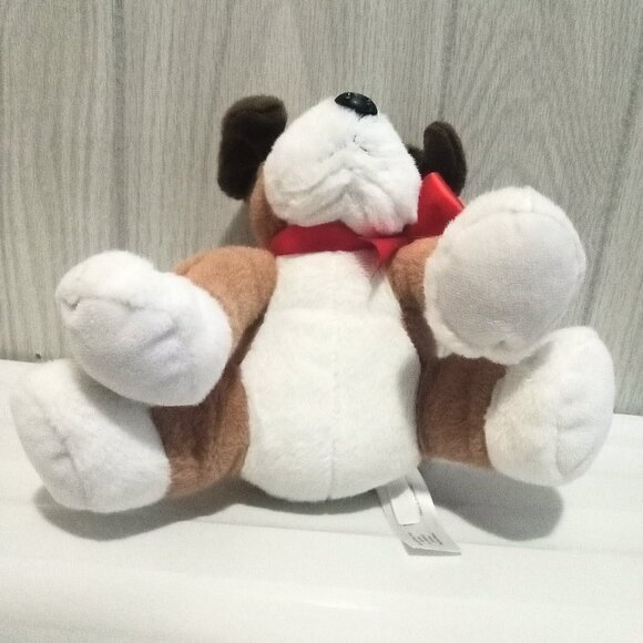 Animal Adventures Stuffed Dog Cute Red Ribbon Plush Kid's Children's Toy Plushie - Picture 5 of 5